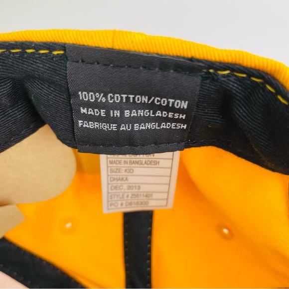 Volcom 'Happy Colors' Yellow Green Black Baseball Cap Hat Snapback Kids OSFM - Picture 7 of 9